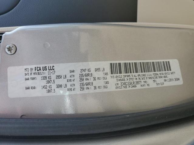 2C4RC1EG0JR139577 - 2018 CHRYSLER PACIFICA TOURING L PLUS SILVER photo 13