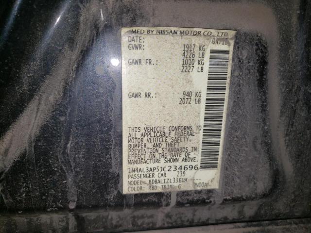 1N4AL3AP5JC234696 - 2018 NISSAN ALTIMA 2.5 Қара фото 12