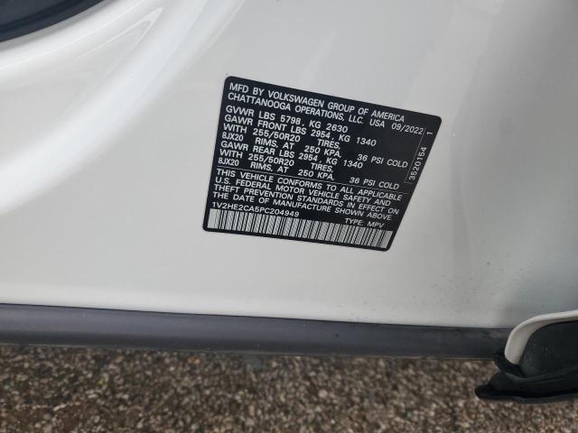 1V2HE2CA5PC204949 - 2023 VOLKSWAGEN ATLAS CROS SE Biały zdjęcie 13
