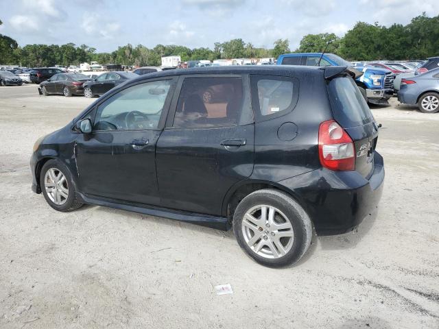 JHMGD37688S009140 - 2008 HONDA FIT SPORT BLACK photo 2
