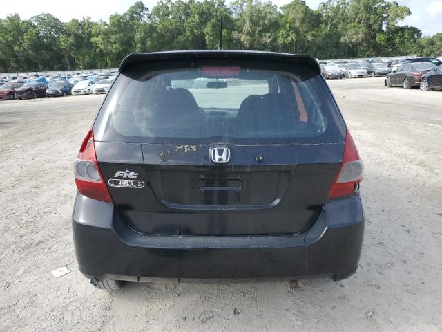 JHMGD37688S009140 - 2008 HONDA FIT SPORT BLACK photo 6