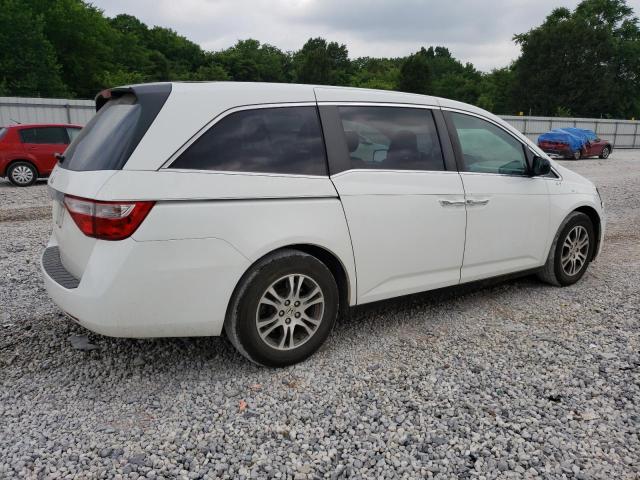 5FNRL5H67CB122039 - 2012 HONDA ODYSSEY EXL WHITE photo 3