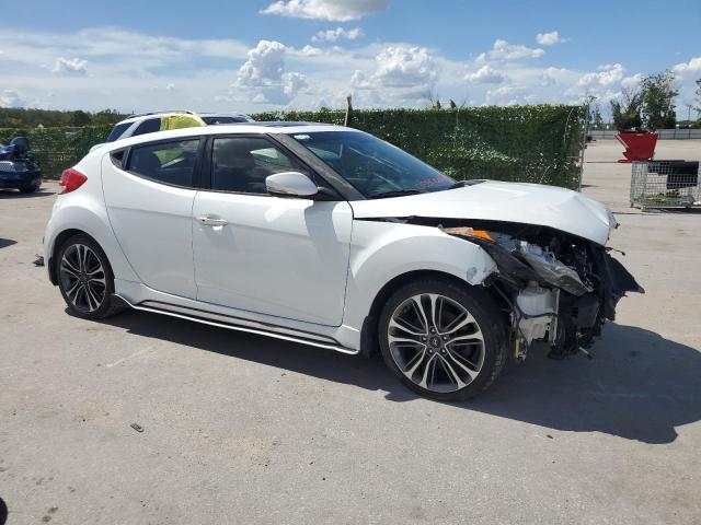 KMHTC6AE6GU284119 - 2016 HYUNDAI VELOSTER TURBO WHITE photo 4