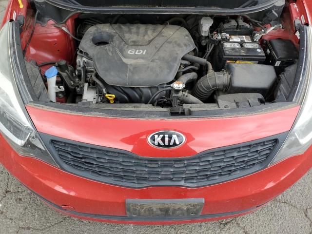 KNADM4A32E6396245 - 2014 KIA RIO LX RED photo 11