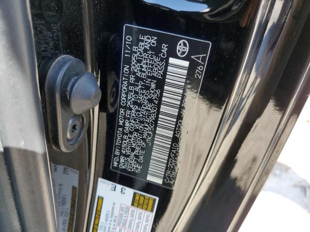 JTKJF5C79B3014756 - 2011 TOYOTA SCION TC 黑色 照片 12