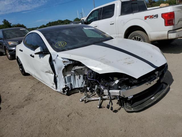 5YJSA1E63NF477278 - 2022 TESLA MODEL S Սպիտակ լուսանկար 1