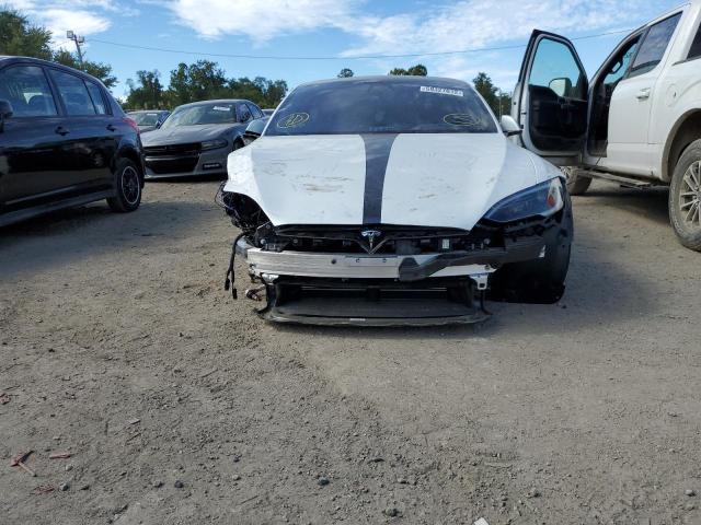 5YJSA1E63NF477278 - 2022 TESLA MODEL S Սպիտակ լուսանկար 9