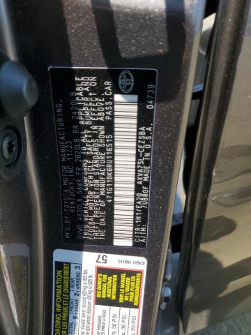 4T1G11BK6RU116515 - 2024 TOYOTA CAMRY SE NIGHT SHADE GRAY photo 12