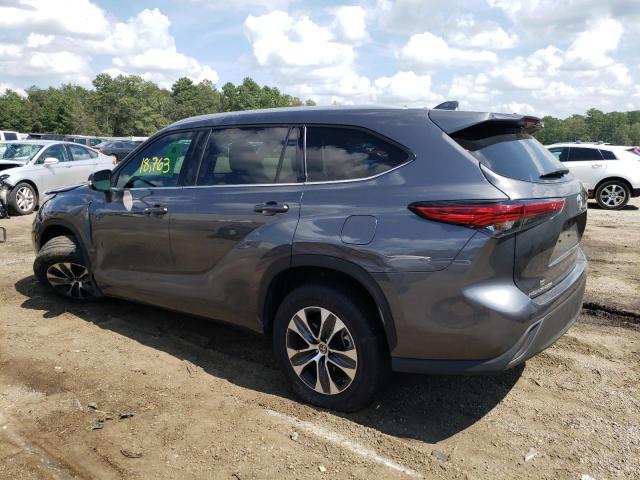 5TDGARAHXNS013458 - 2022 TOYOTA HIGHLANDER HYBRID XLE GRAY photo 3