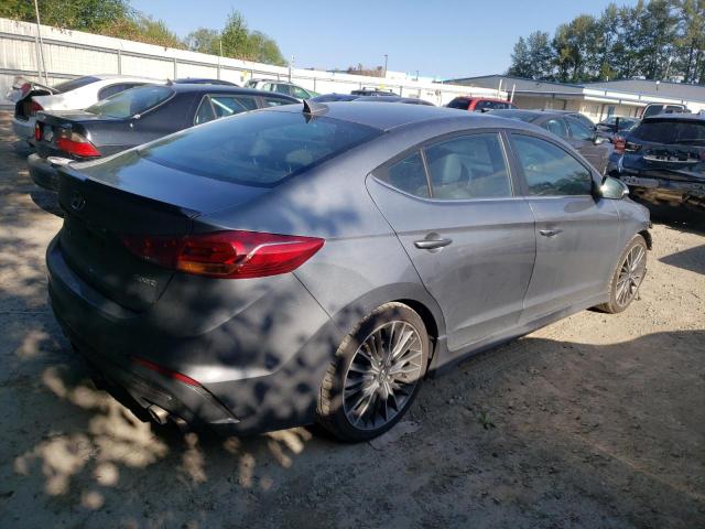 KMHD04LB1JU719432 - 2018 HYUNDAI ELANTRA SPORT GRAY photo 3