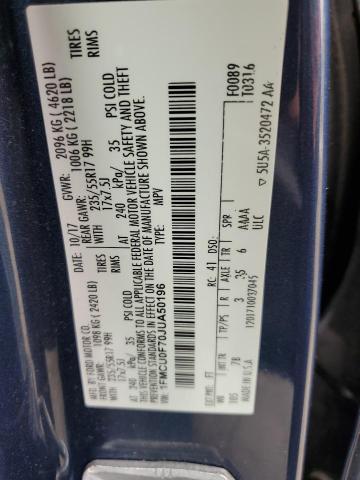 1FMCU0F70JUA50196 - 2018 FORD ESCAPE S ლურჯი ფოტო 13