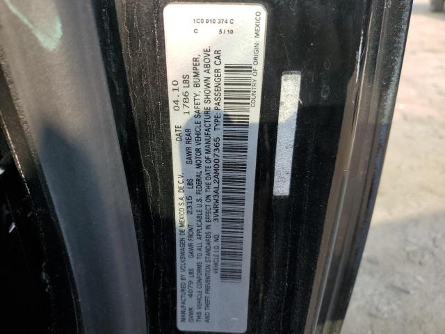 3VWRW3AL2AM007365 - 2010 VOLKSWAGEN NEW BEETLE BLACK photo 13