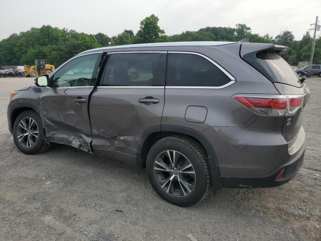 5TDJKRFH6GS501871 - 2016 TOYOTA HIGHLANDER XLE GRAY photo 2