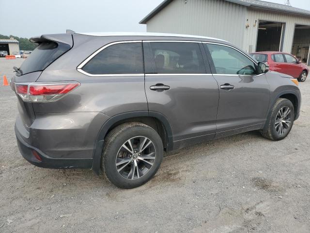 5TDJKRFH6GS501871 - 2016 TOYOTA HIGHLANDER XLE GRAY photo 3