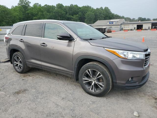 5TDJKRFH6GS501871 - 2016 TOYOTA HIGHLANDER XLE GRAY photo 4