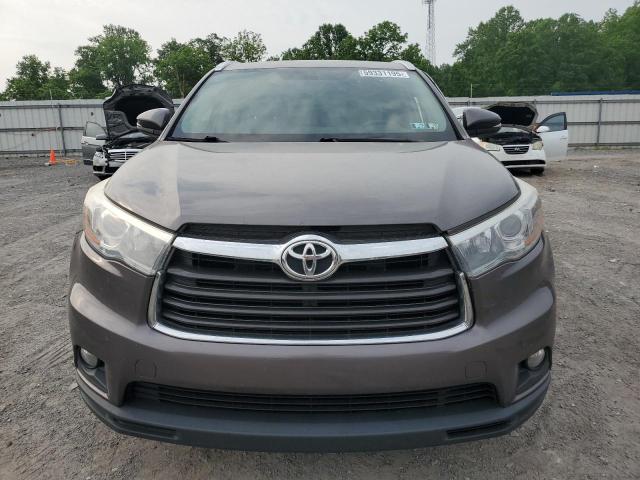 5TDJKRFH6GS501871 - 2016 TOYOTA HIGHLANDER XLE GRAY photo 5
