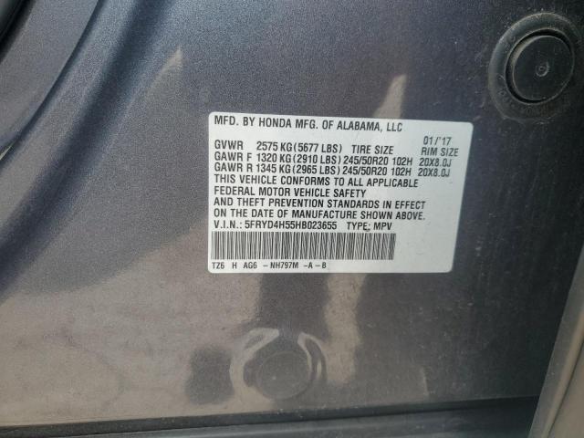 5FRYD4H55HB023655 - 2017 ACURA MDX TECHNOLOGY Сұр фото 13