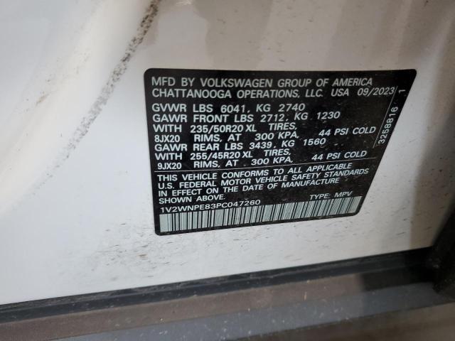 1V2WNPE83PC047260 - 2023 VOLKSWAGEN ID.4 PRO S 白色 照片 14