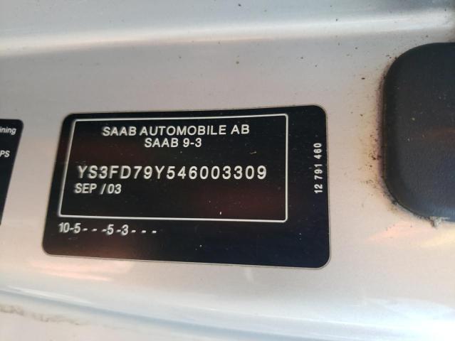 YS3FD79Y546003309 - 2004 SAAB 9-3 ARC SILVER photo 12