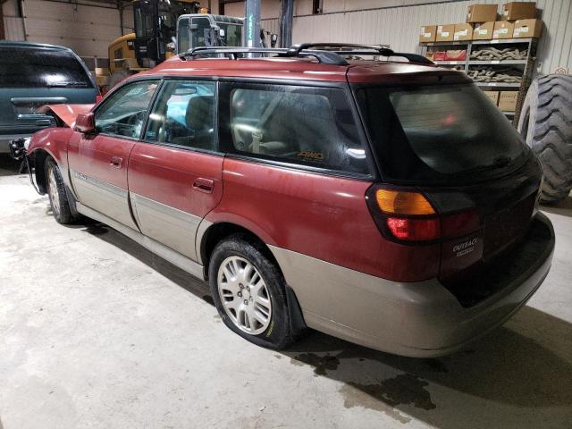 4S3BH686147624576 - 2004 SUBARU OUTBACK OUTBACK LIMITED MAROON photo 2