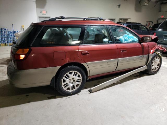 4S3BH686147624576 - 2004 SUBARU OUTBACK OUTBACK LIMITED MAROON photo 3
