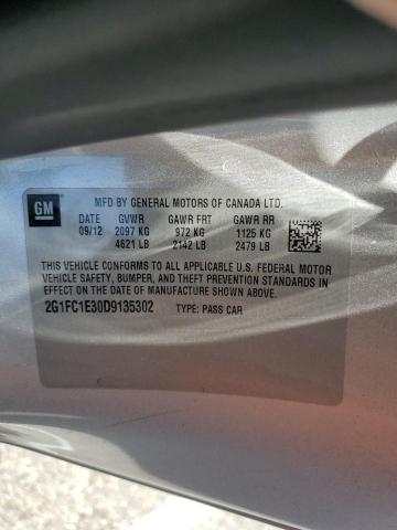 2G1FC1E30D9135302 - 2013 CHEVROLET CAMARO LT SILVER photo 13