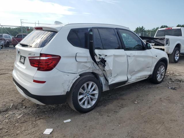 5UXWZ7C35H0V92374 - 2017 BMW X3 SDRIVE28I WHITE photo 3