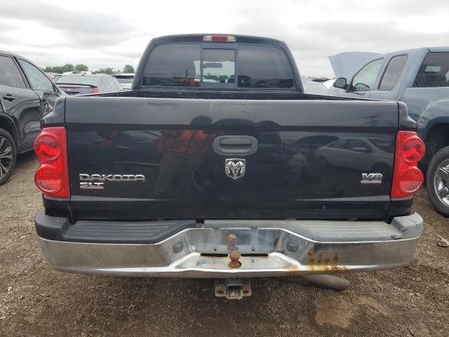 1D7HE48J06S541237 - 2006 DODGE DAKOTA QUAD SLT BLACK photo 6