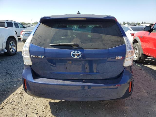 JTDZN3EU1E3326286 - 2014 TOYOTA PRIUS V BLUE photo 6