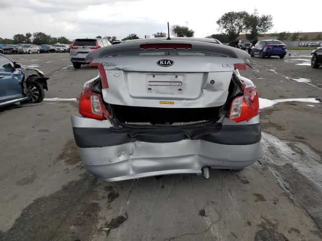 KNADE223796448331 - 2009 KIA RIO BASE SILVER photo 6