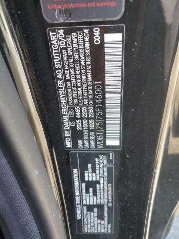 WDBTJ75J75F146001 - 2005 MERCEDES-BENZ CLK 500 黑色 照片 12