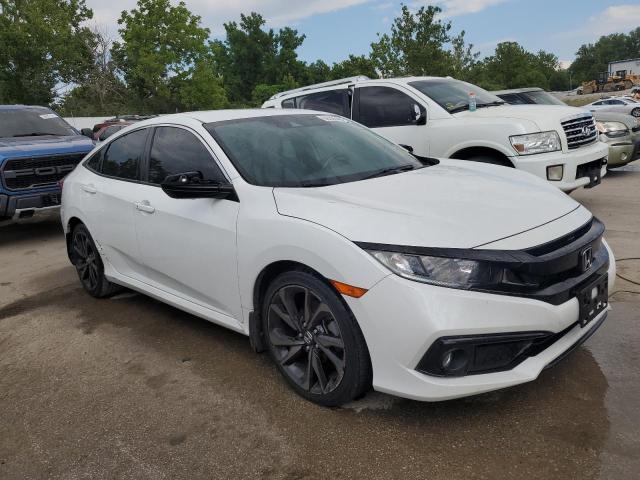 19XFC2F85KE033256 - 2019 HONDA CIVIC SPORT WHITE photo 4