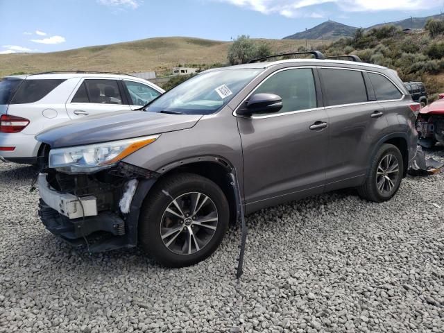 5TDJKRFH6GS280840 - 2016 TOYOTA HIGHLANDER XLE SILVER photo 1