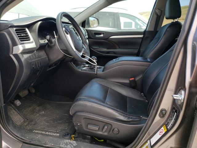 5TDJKRFH6GS280840 - 2016 TOYOTA HIGHLANDER XLE SILVER photo 7