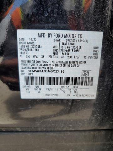 1FM5K8AB1NGC23186 - 2022 FORD EXPLORER POLICE INTERCEPTOR 黑色 照片 13