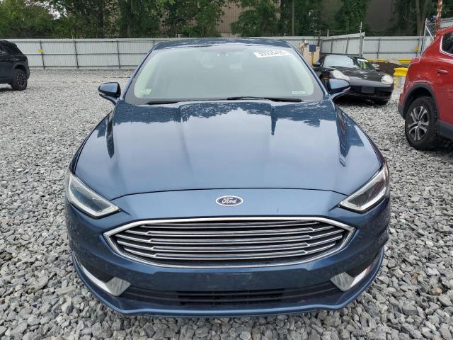 3FA6P0HD4JR192706 - 2018 FORD FUSION SE BLUE photo 5