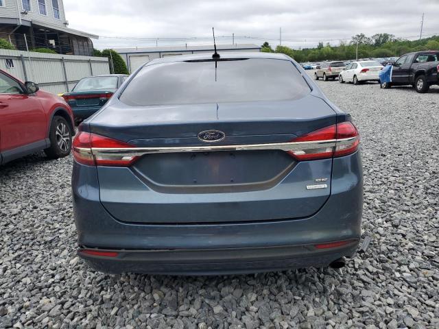3FA6P0HD4JR192706 - 2018 FORD FUSION SE BLUE photo 6