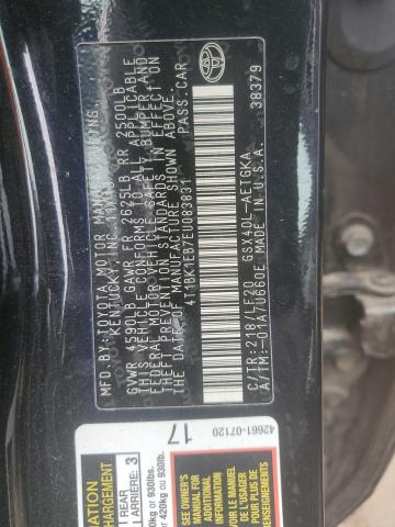 4T1BK1EB7EU083831 - 2014 TOYOTA AVALON BASE Qara foto 12