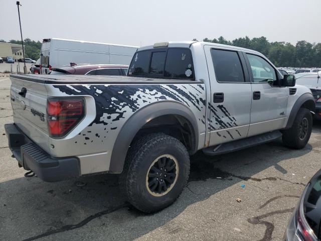 1FTFW1R63BFD25649 - 2011 FORD F150 SVT RAPTOR SILVER photo 3