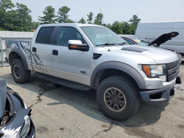 1FTFW1R63BFD25649 - 2011 FORD F150 SVT RAPTOR SILVER photo 4