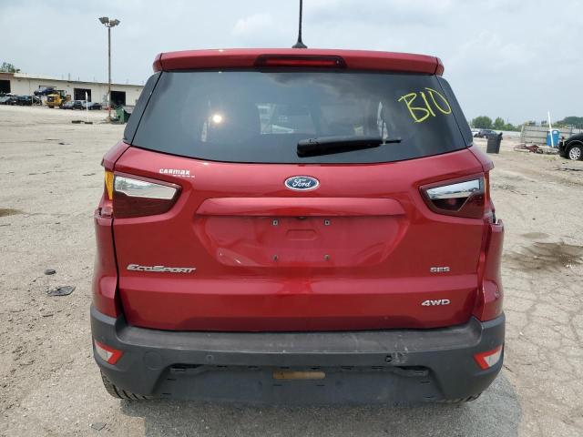 MAJ6P1CL3JC162597 - 2018 FORD ECOSPORT SES RED photo 6