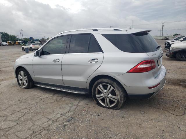 4JGDA5HB1EA390296 - 2014 MERCEDES-BENZ ML 350 4MATIC SILVER photo 2