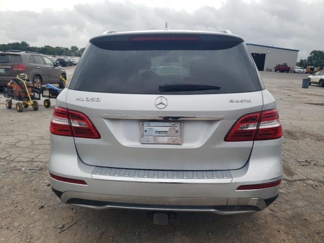 4JGDA5HB1EA390296 - 2014 MERCEDES-BENZ ML 350 4MATIC SILVER photo 6