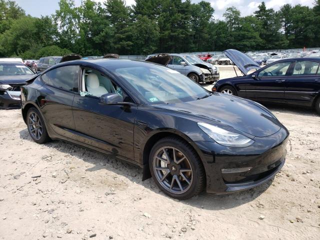 5YJ3E1EB6NF258613 - 2022 TESLA MODEL 3 BLACK photo 4