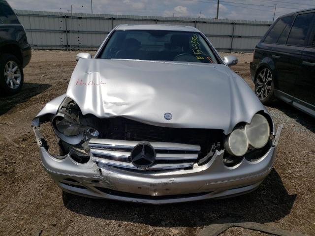 WDBTJ56H37F219917 - 2007 MERCEDES-BENZ CLK 350 SILVER photo 5