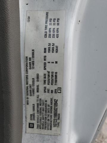 1GTCS198658210942 - 2005 GMC CANYON WHITE photo 12