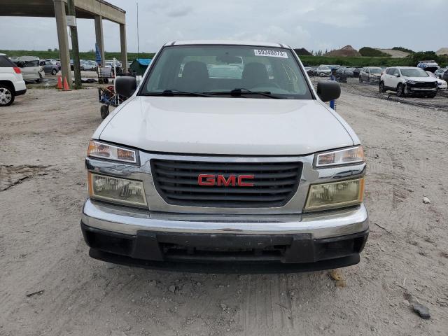 1GTCS198658210942 - 2005 GMC CANYON WHITE photo 5