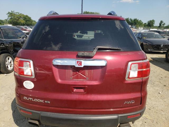 5GZEV23717J111543 - 2007 SATURN OUTLOOK XR BURGUNDY photo 6