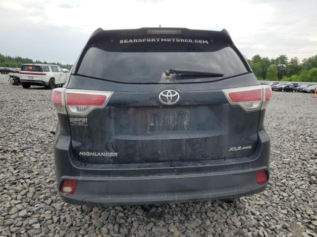 5TDJKRFH4FS082918 - 2015 TOYOTA HIGHLANDER XLE BLACK photo 6