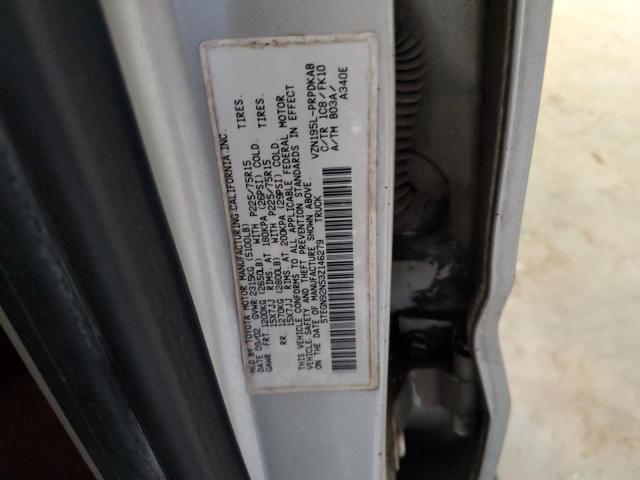 5TEGN92N53Z146279 - 2003 TOYOTA TACOMA DOUBLE CAB PRERUNNER BEIGE photo 12